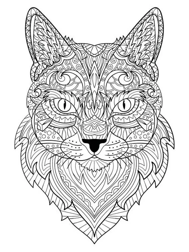 Mandala Katze Ausmalbilder 13