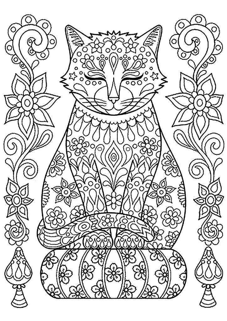 Mandala Katze Ausmalbilder 25