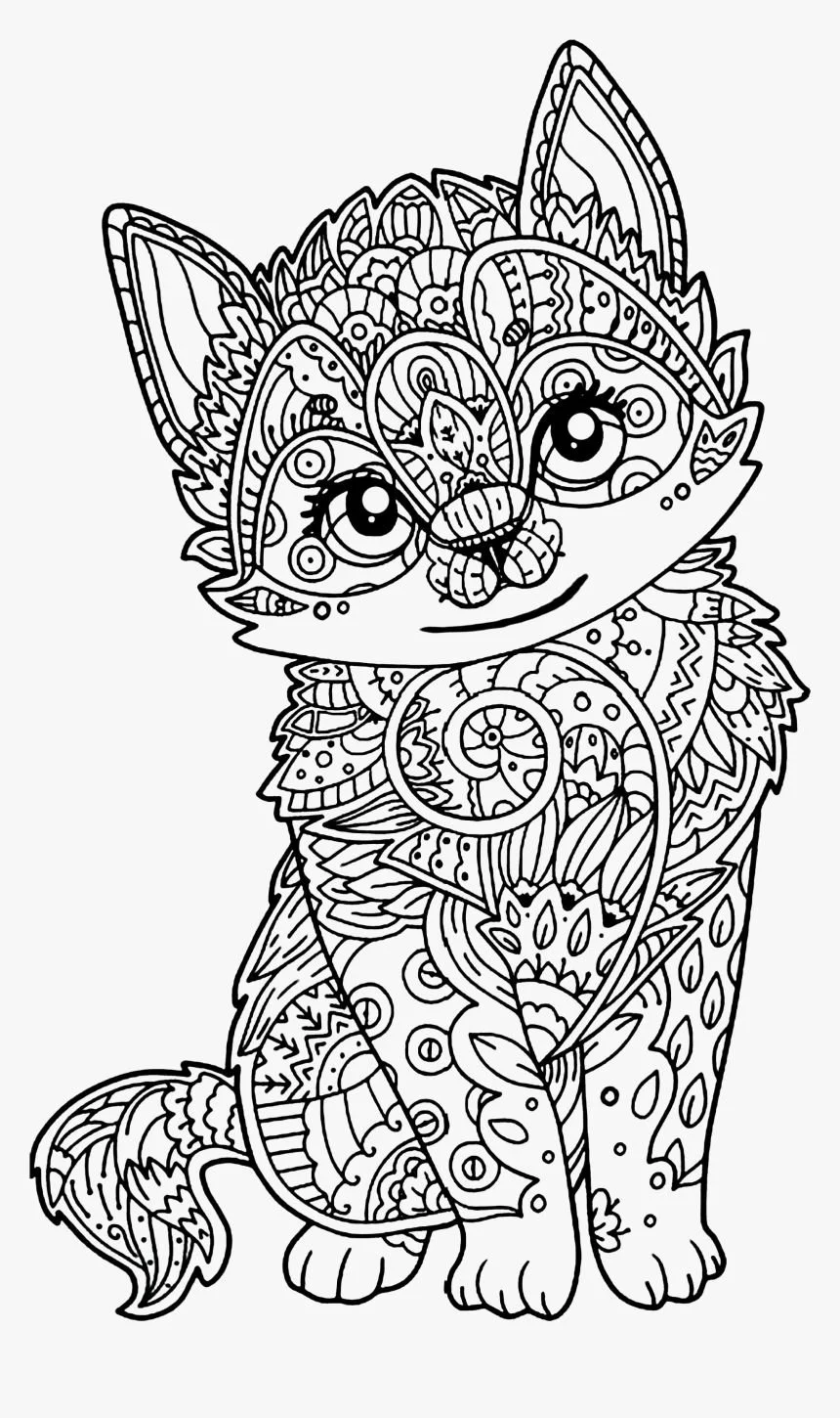 Mandala Katze Ausmalbilder 7