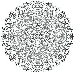 Mandala Coloring Pages 209