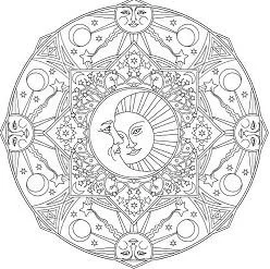 Mandala Coloring Pages 4