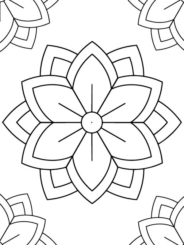Mandala For Kids Coloring Pages 4