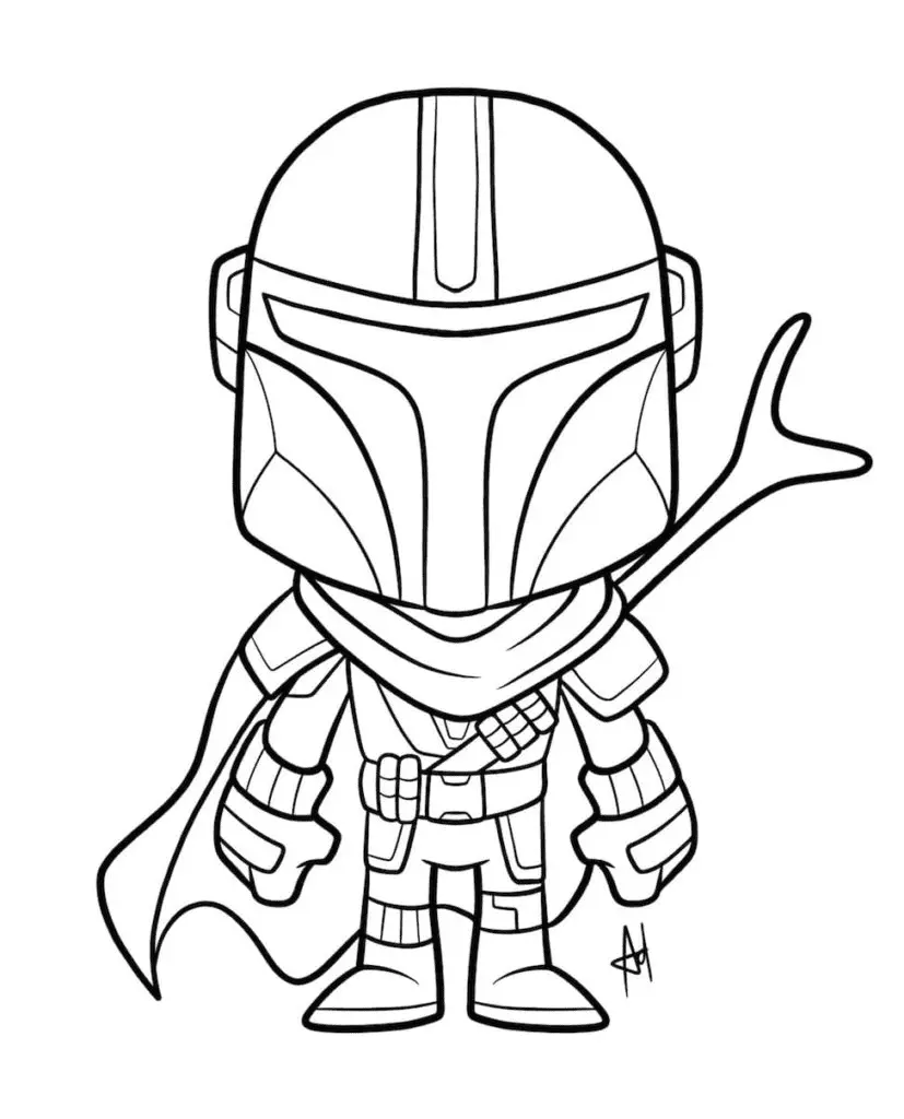 Mandalorian Ausmalbilder 3