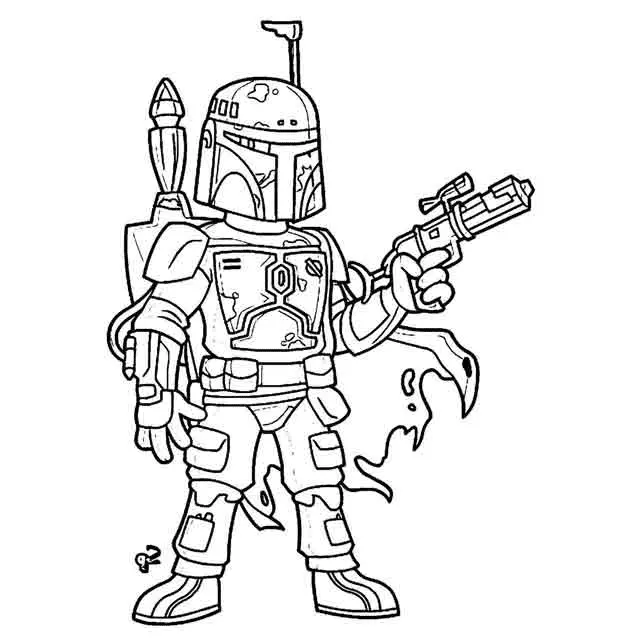Mandalorian Coloring Pages 4