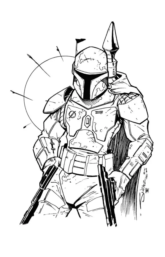 Mandalorian Coloring Pages 49
