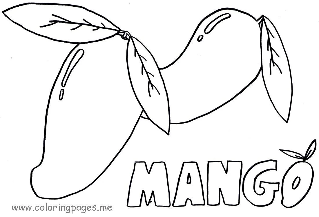 Mango Coloring Pages 17