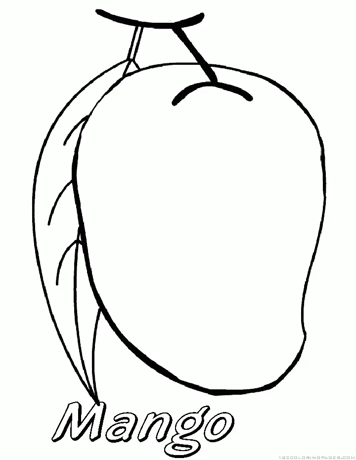 Mango Coloring Pages 4