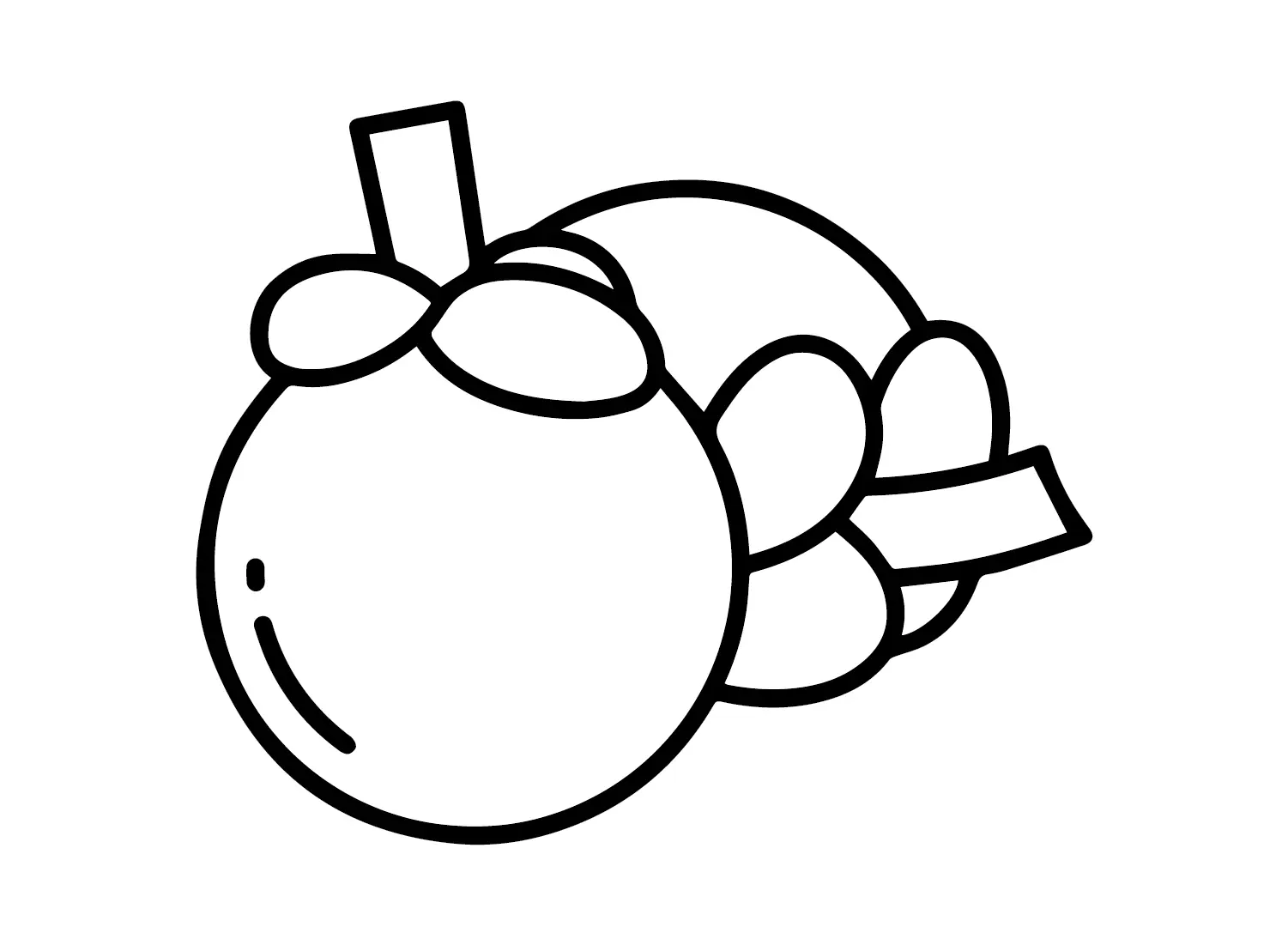 Mangostan Para Colorear 21
