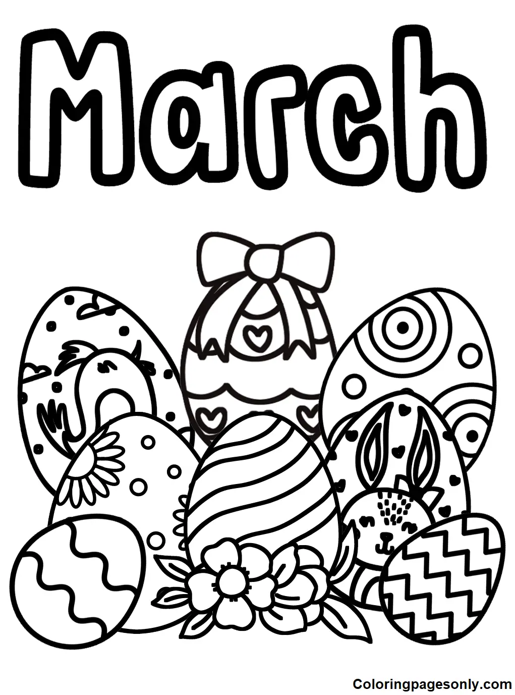 Marzo Para Colorear 9