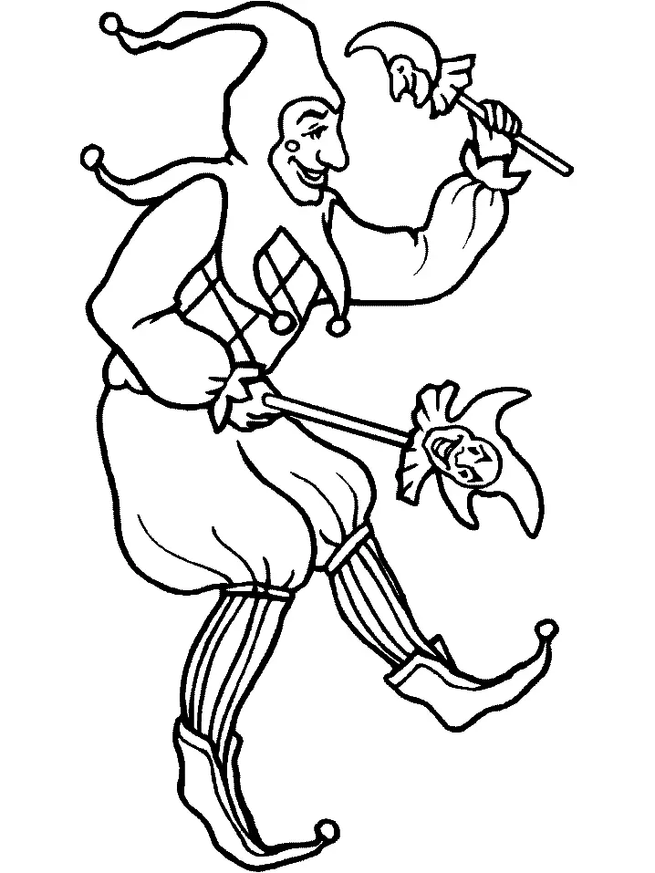 Desenhos de Mardi Gras para colorir 38