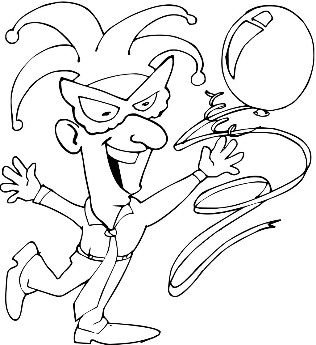 Desenhos de Mardi Gras para colorir 44