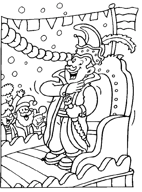 Desenhos de Mardi Gras para colorir 45