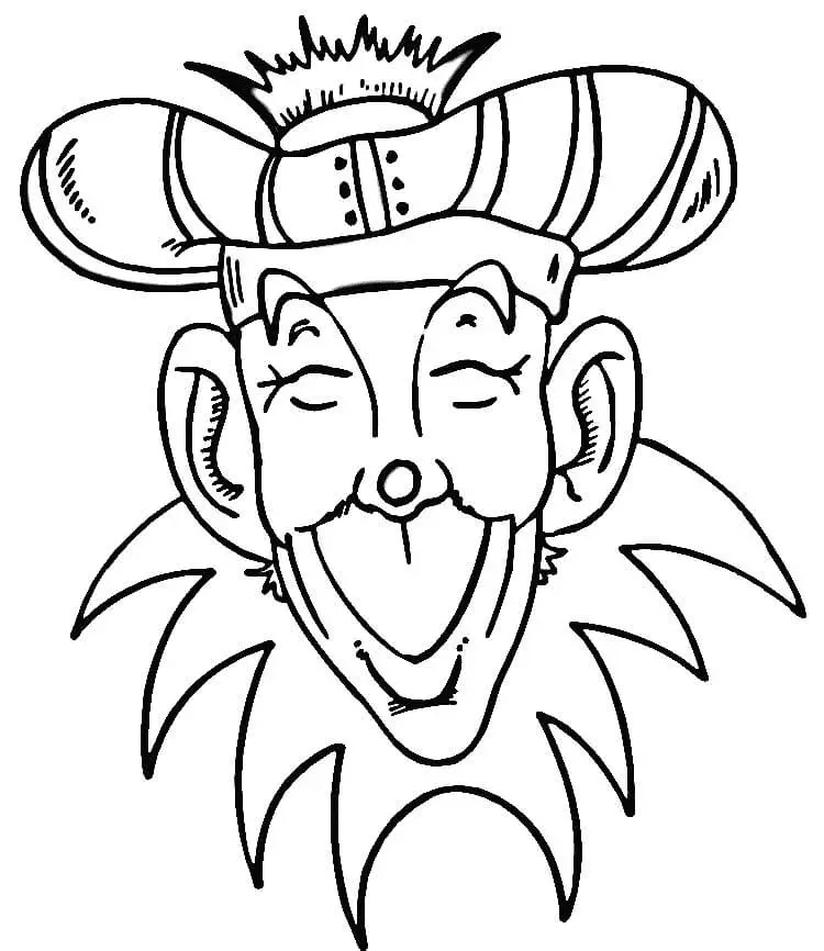 Desenhos de Mardi Gras para colorir 47