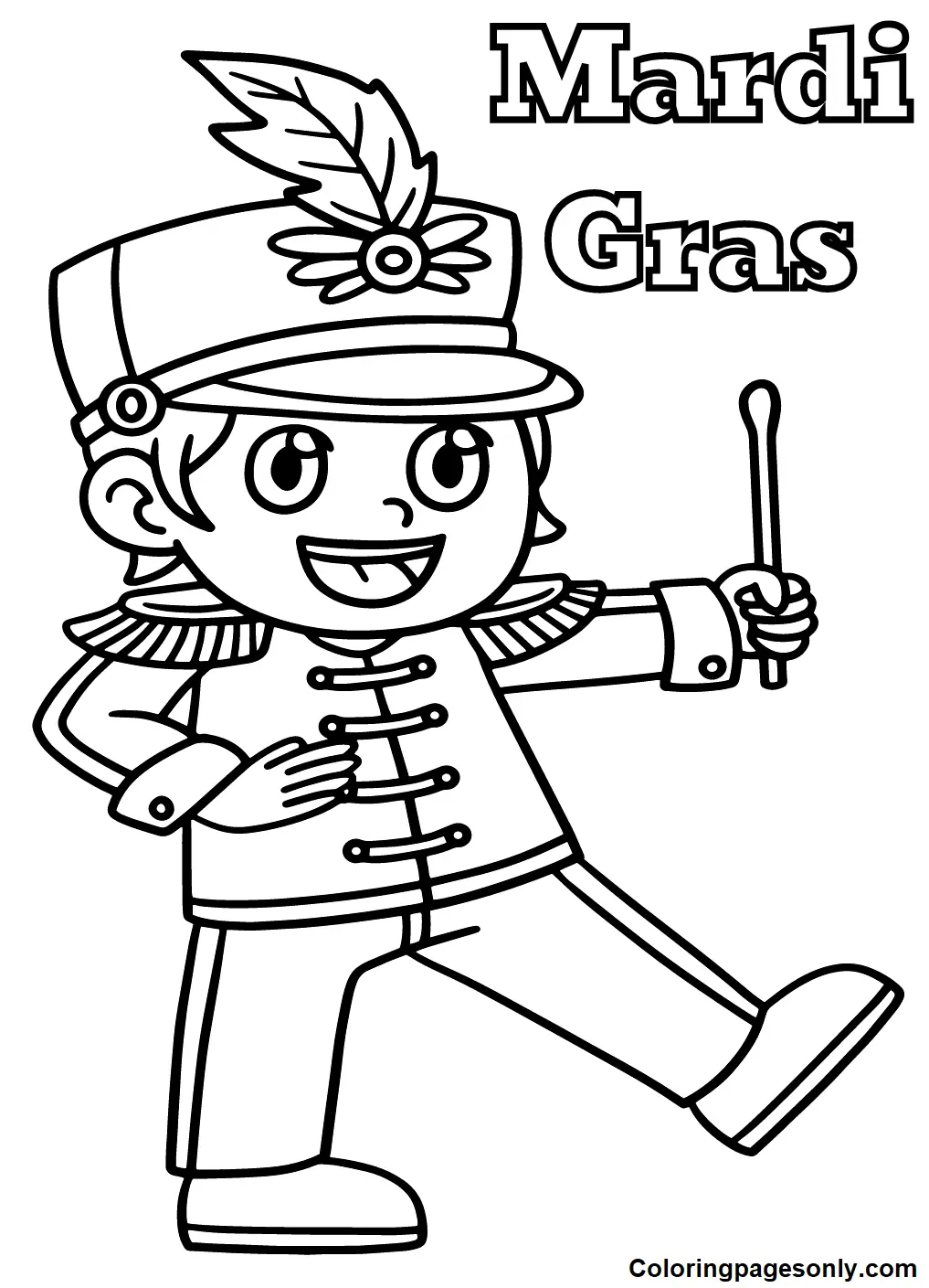 Desenhos de Mardi Gras para colorir 62