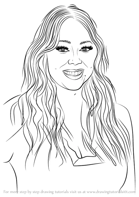Mariah Carey Coloring Pages 4