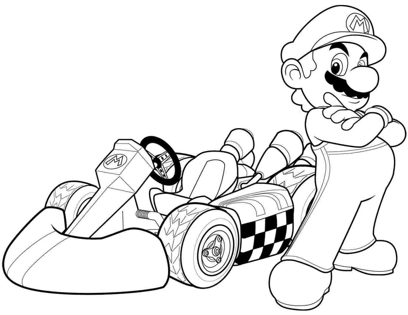Mario Kart Coloring Pages 2