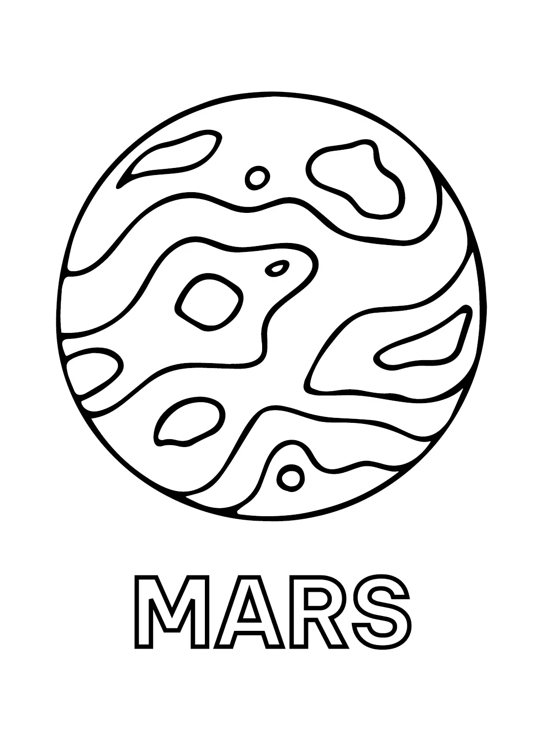 Mars Coloring Pages 1