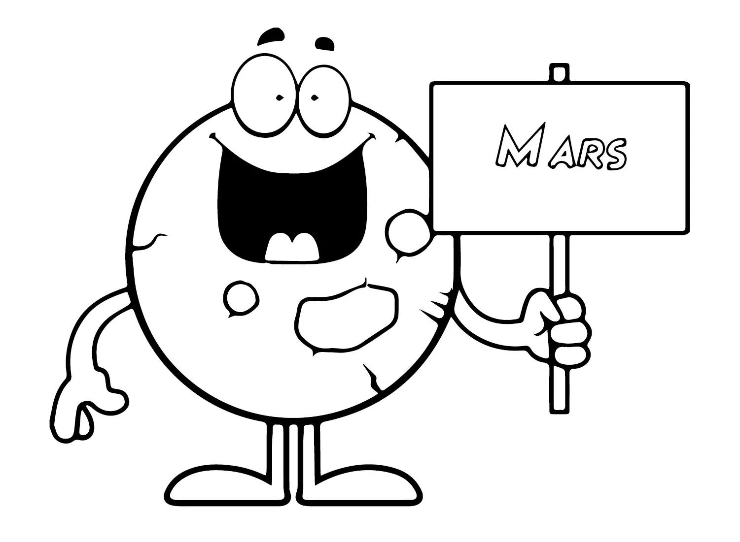 Mars Ausmalbilder