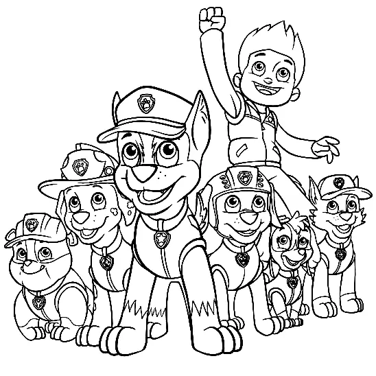 Marshall Paw Patrol Coloring Pages 20