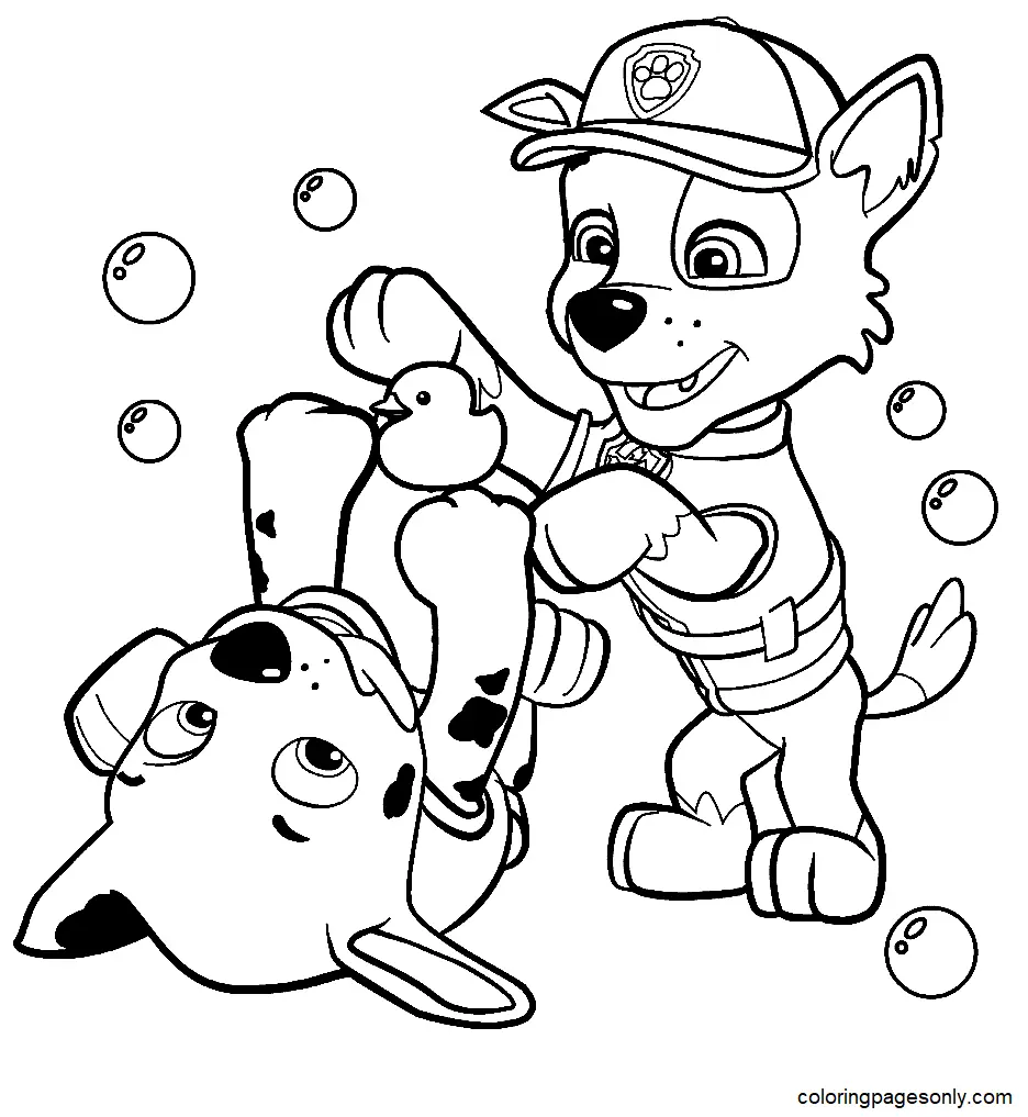 Marshall Paw Patrol Coloring Pages 24