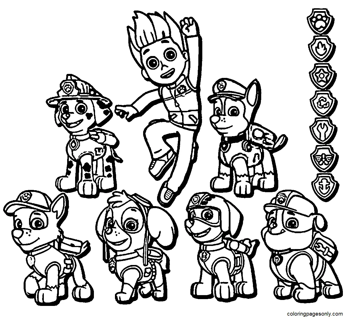 Marshall Paw Patrol Coloring Pages 26