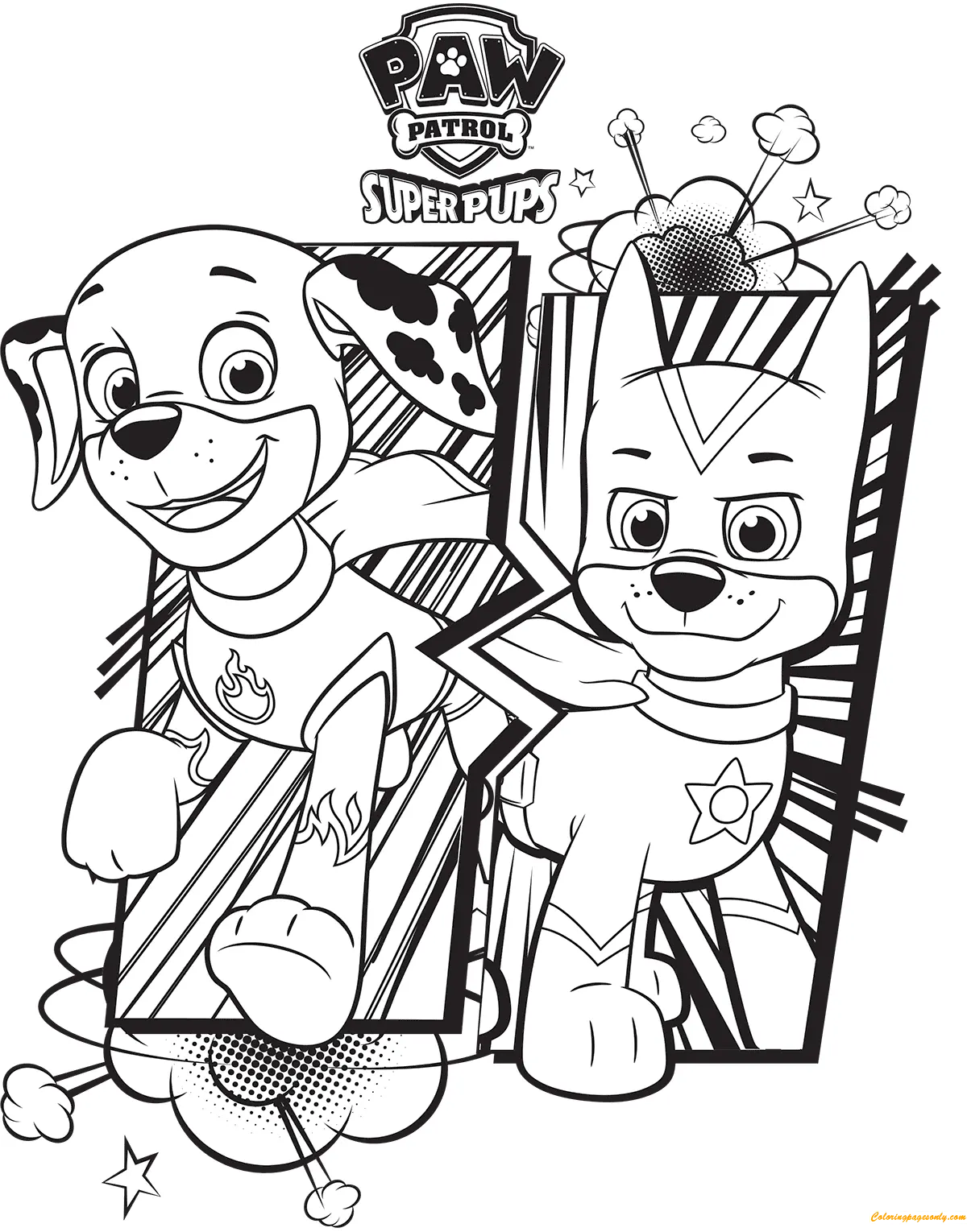 Marshall Paw Patrol Coloring Pages 36