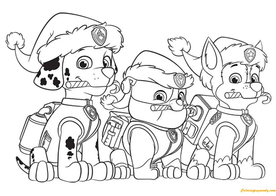 Marshall Paw Patrol Coloring Pages 41