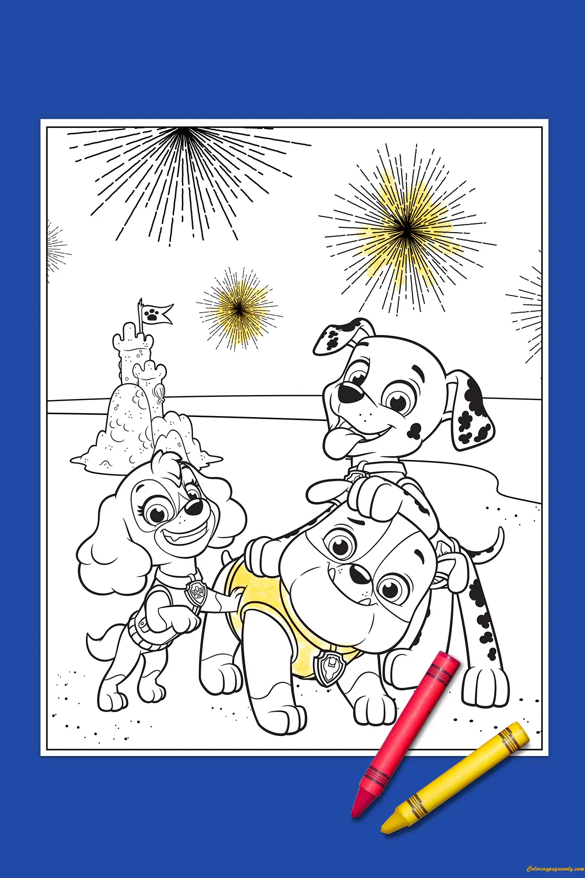 Marshall Paw Patrol Coloring Pages 45