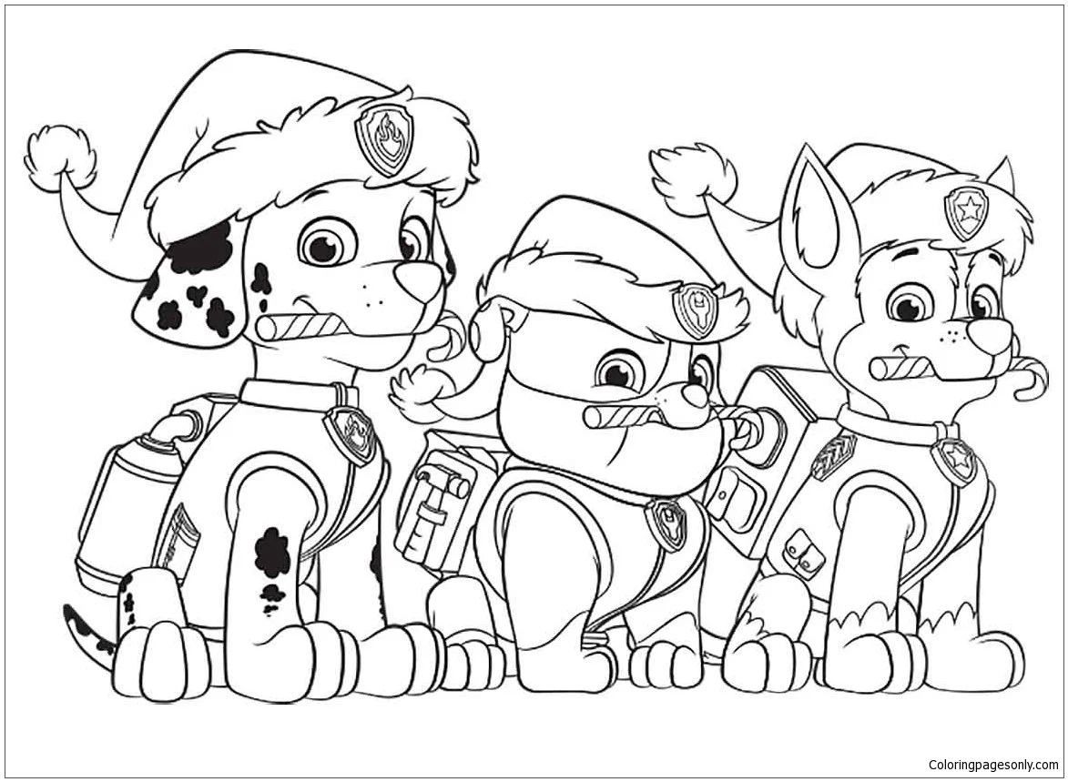 Marshall Paw Patrol Coloring Pages 48