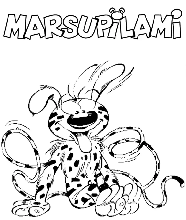 Marsupilami Ausmalbilder 19