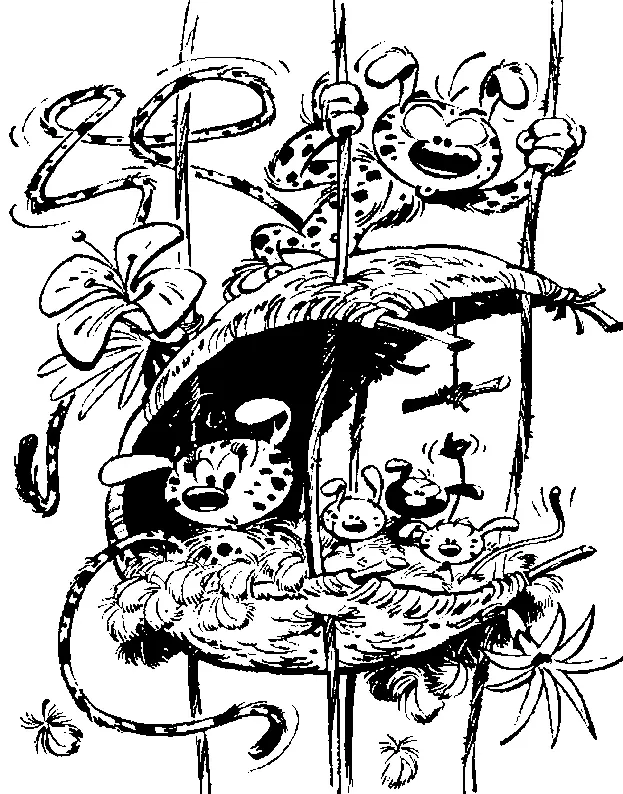 Marsupilami Ausmalbilder 22