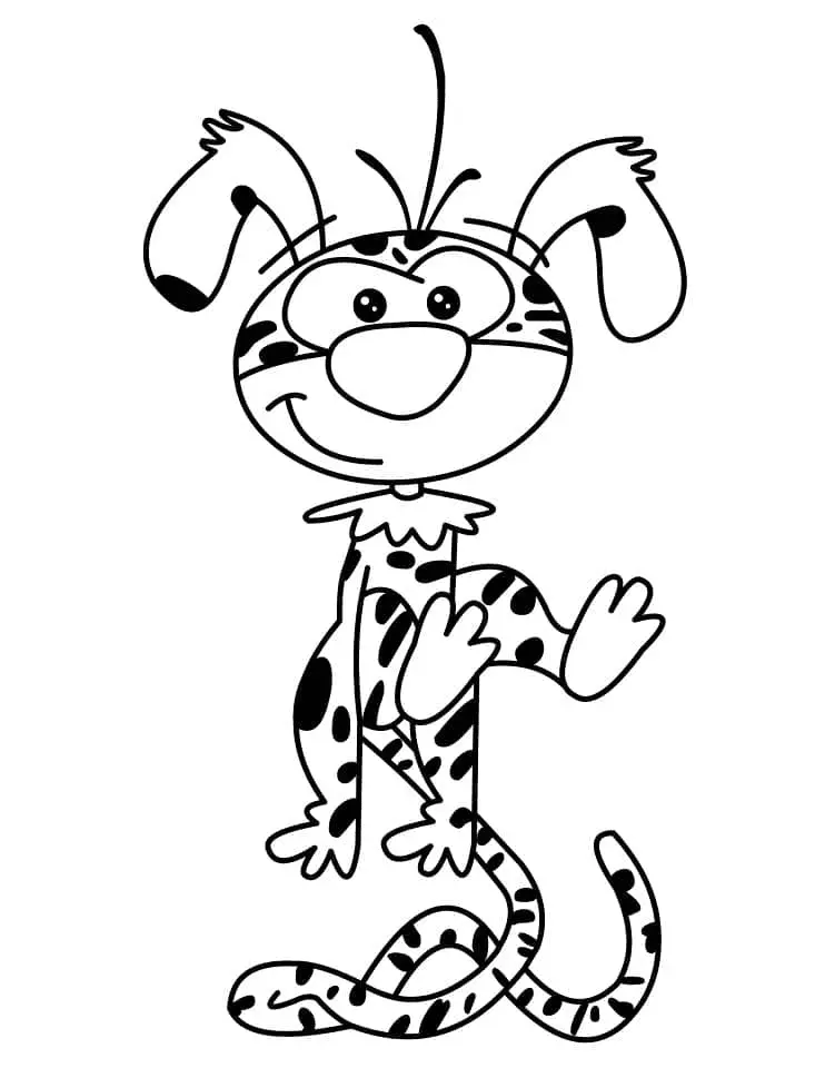 Marsupilami Para Colorear