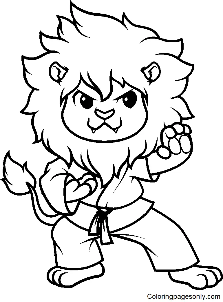 Martial Arts Coloring Pages 14