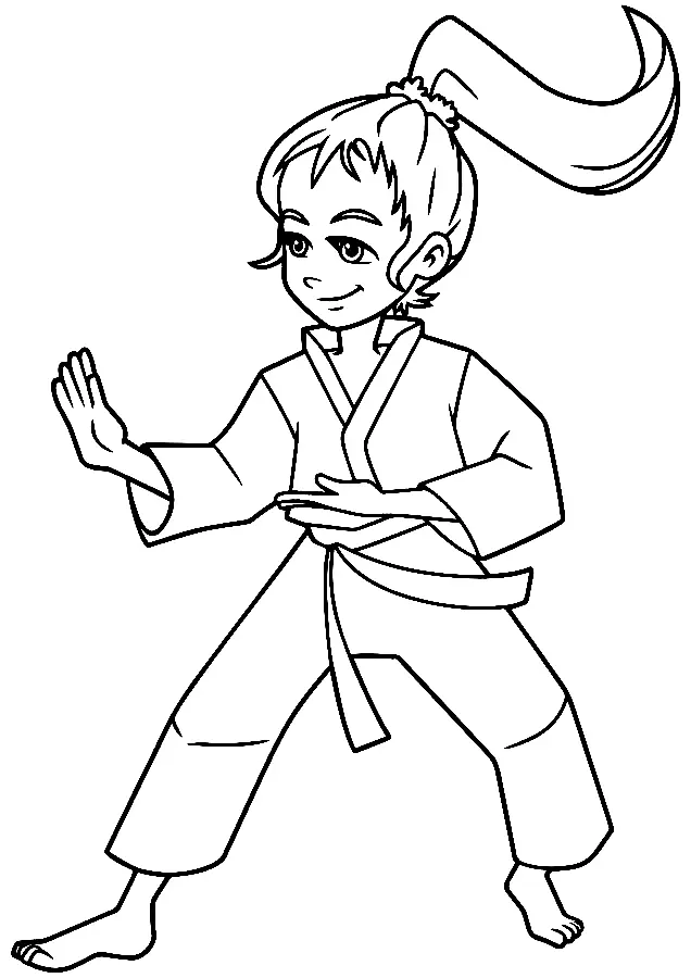 Martial Arts Coloring Pages 15