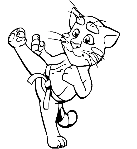 Martial Arts Coloring Pages 18