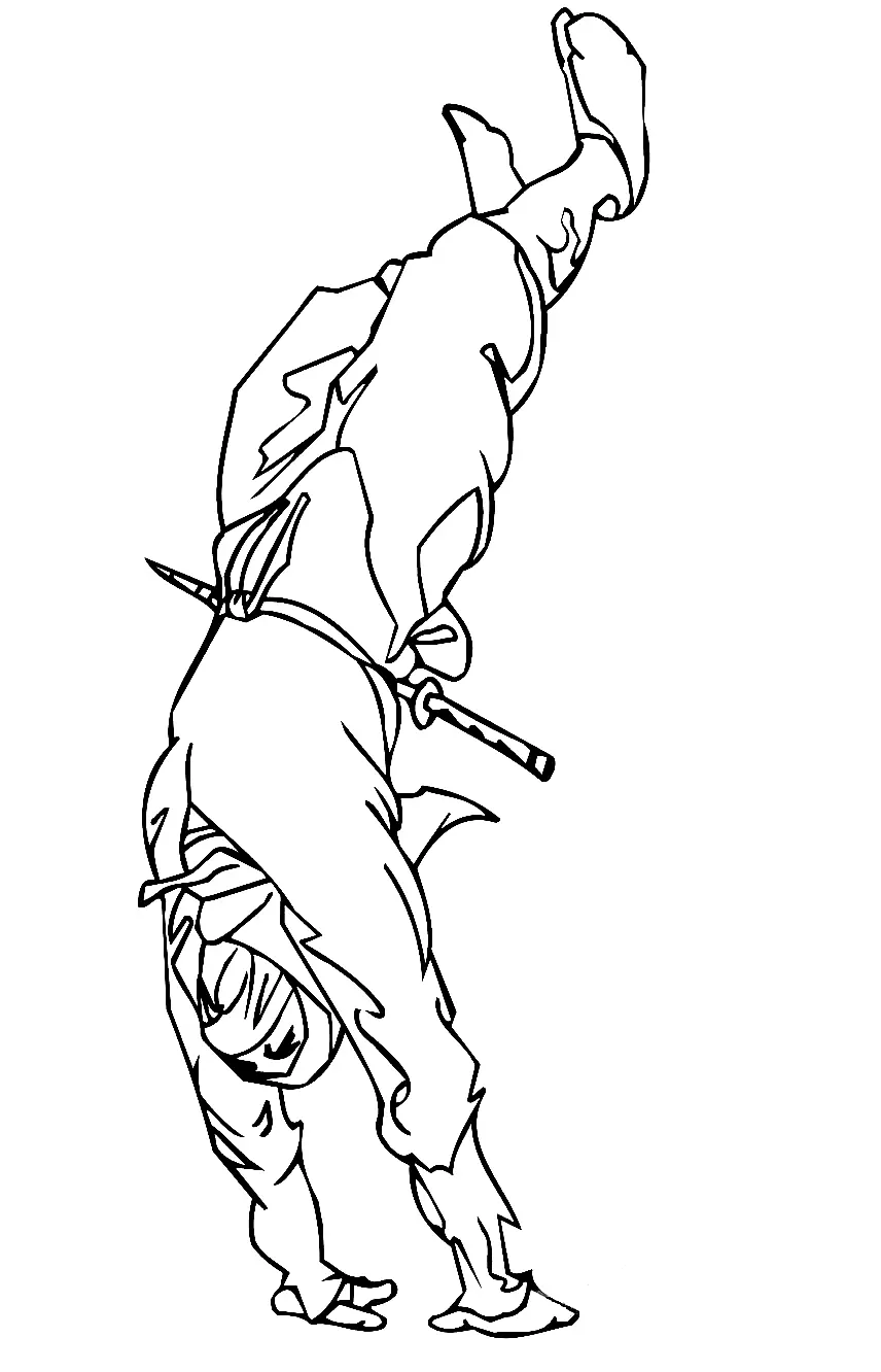 Martial Arts Coloring Pages 25
