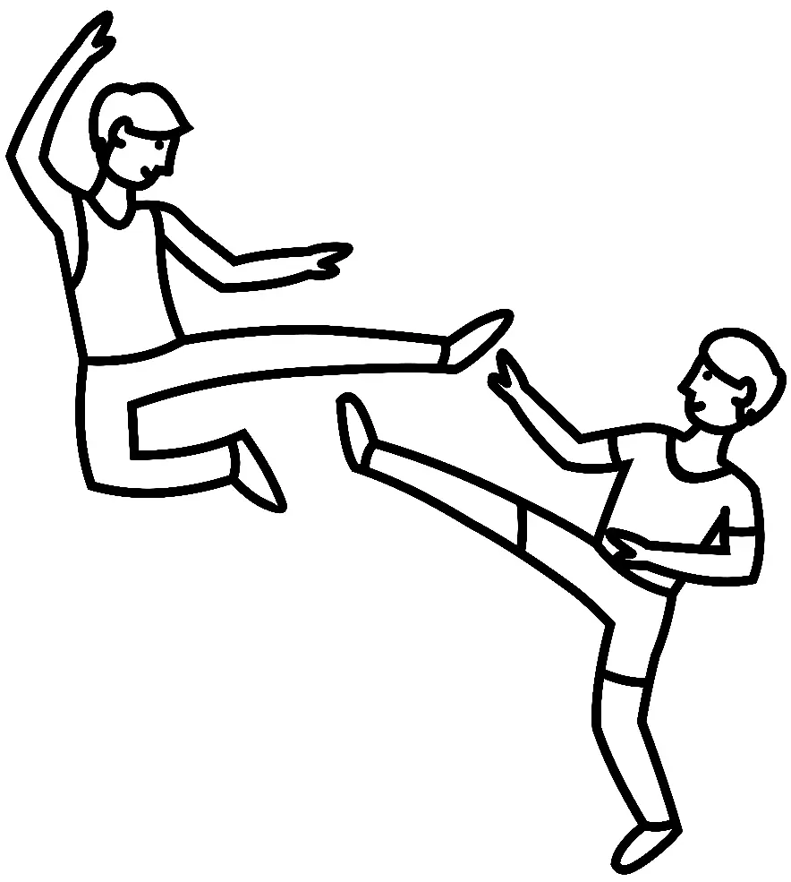 Martial Arts Coloring Pages 28