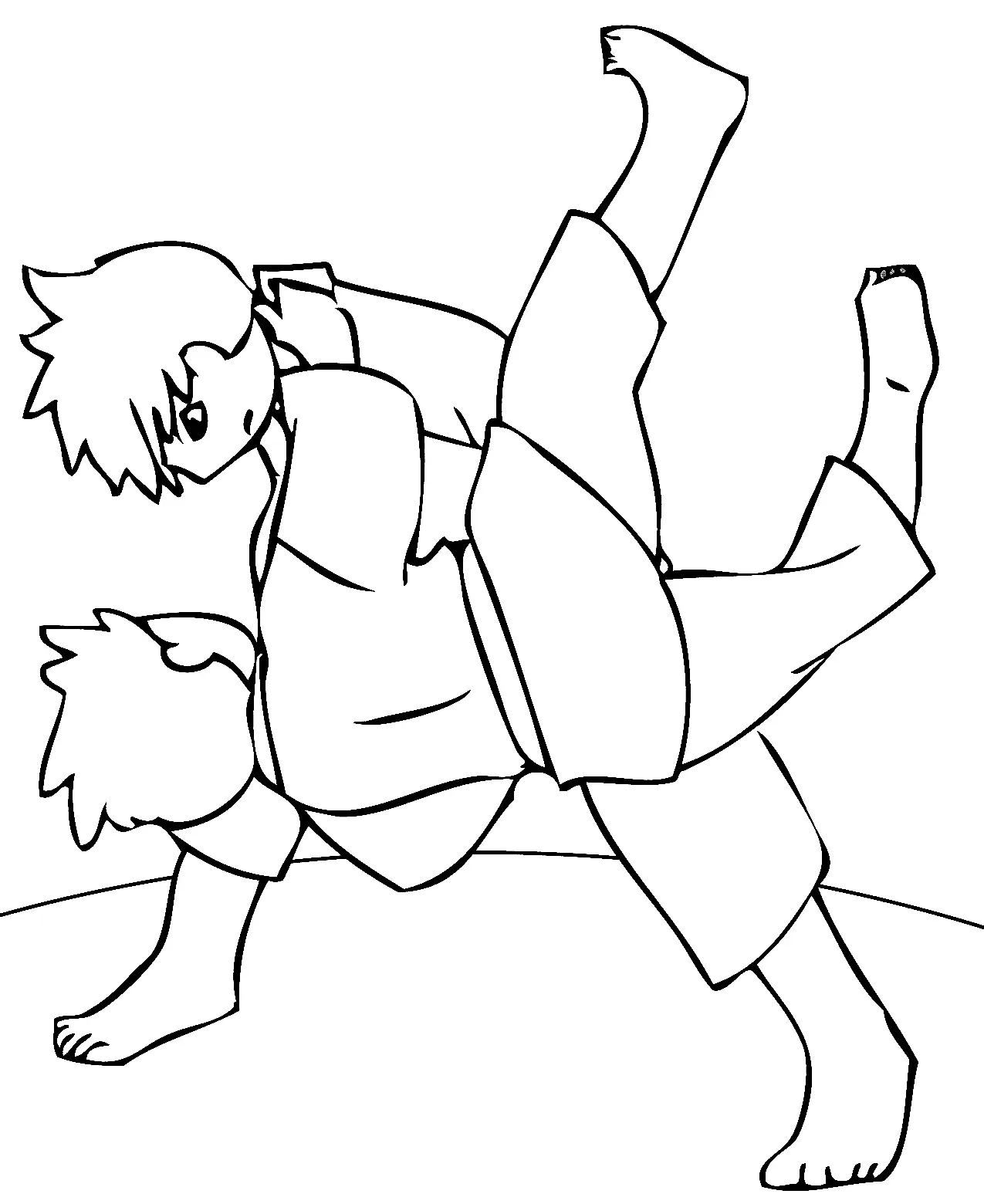 Martial Arts Coloring Pages 30