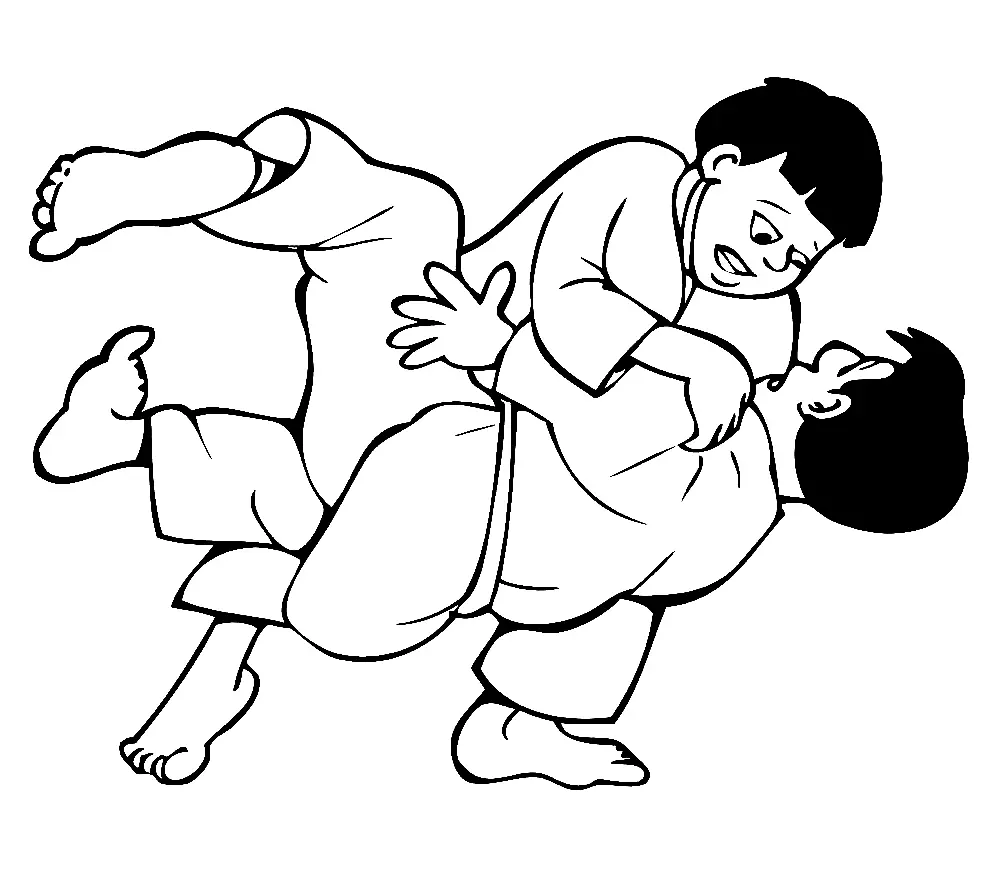 Martial Arts Coloring Pages 31