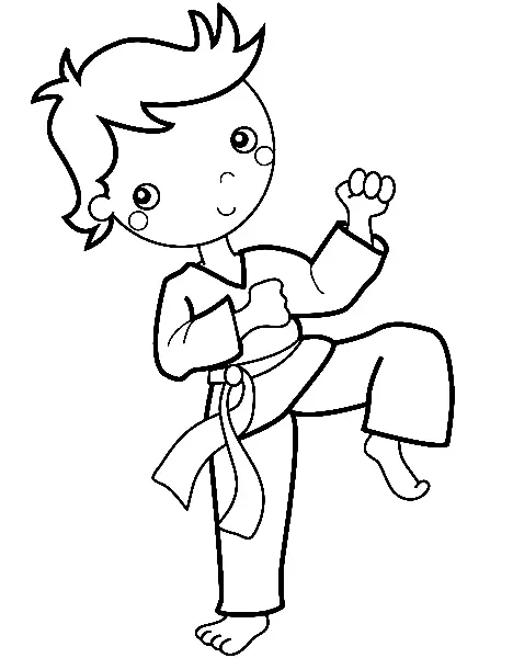 Martial Arts Coloring Pages 33