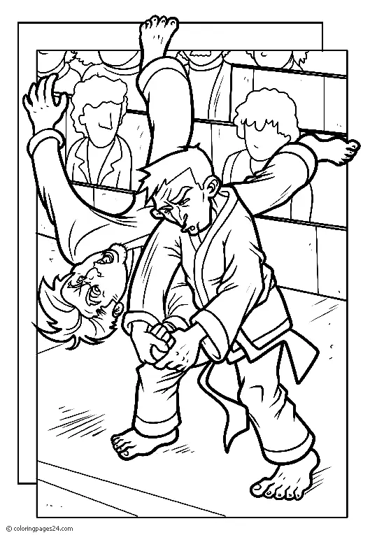 Martial Arts Coloring Pages 34