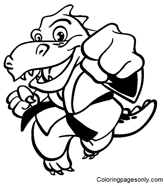 Martial Arts Coloring Pages 39