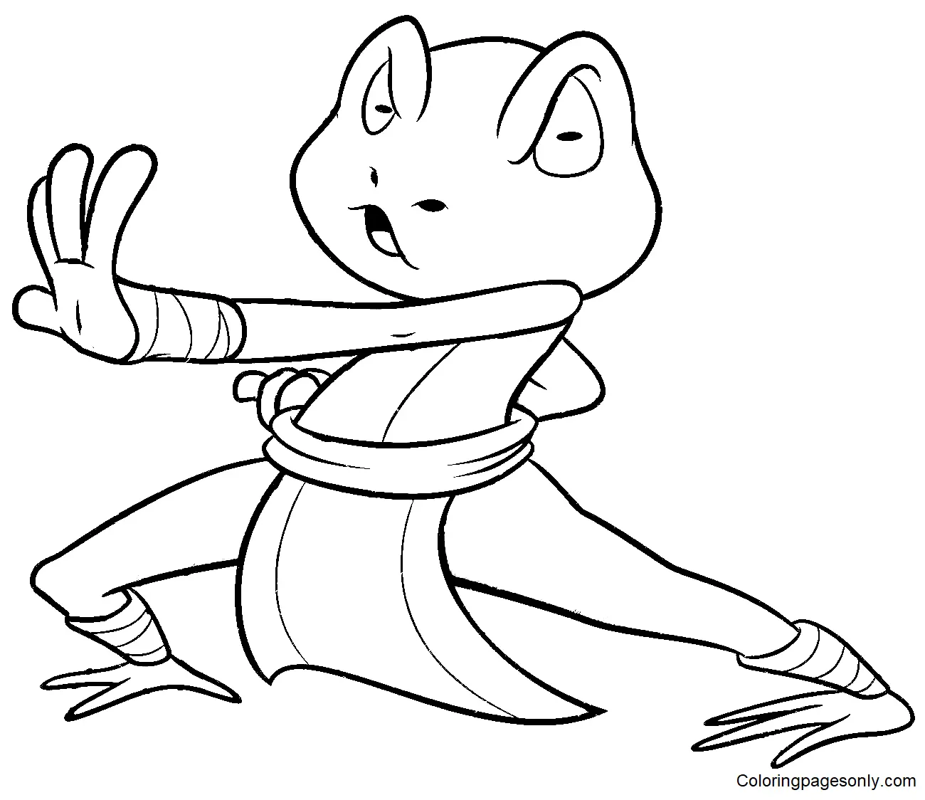 Martial Arts Coloring Pages 41