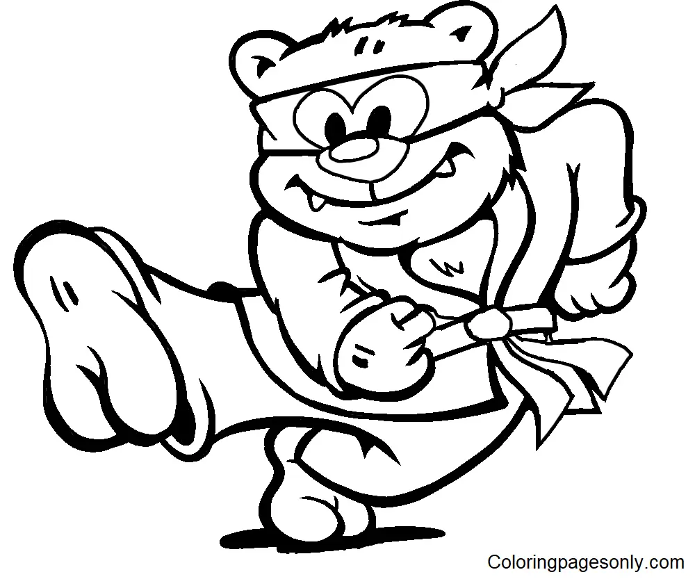 Martial Arts Coloring Pages 43