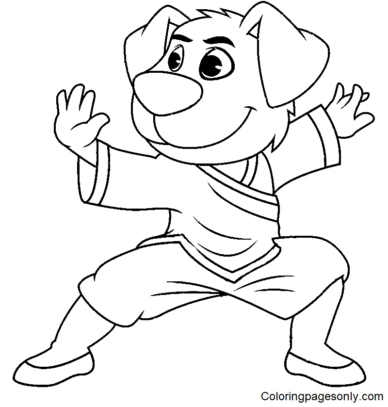 Martial Arts Coloring Pages 45