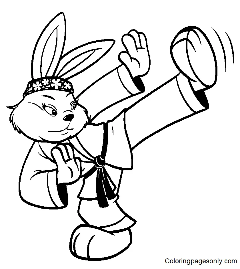 Martial Arts Coloring Pages 5