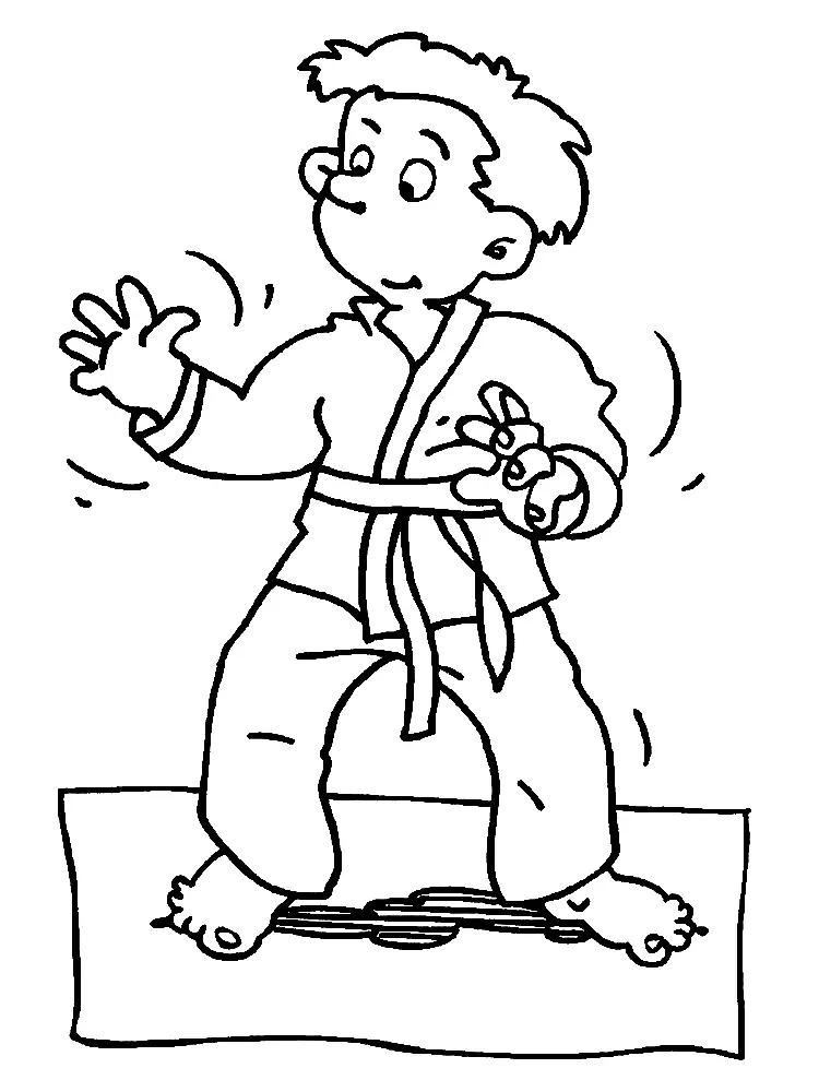 Martial Arts Coloring Pages 50