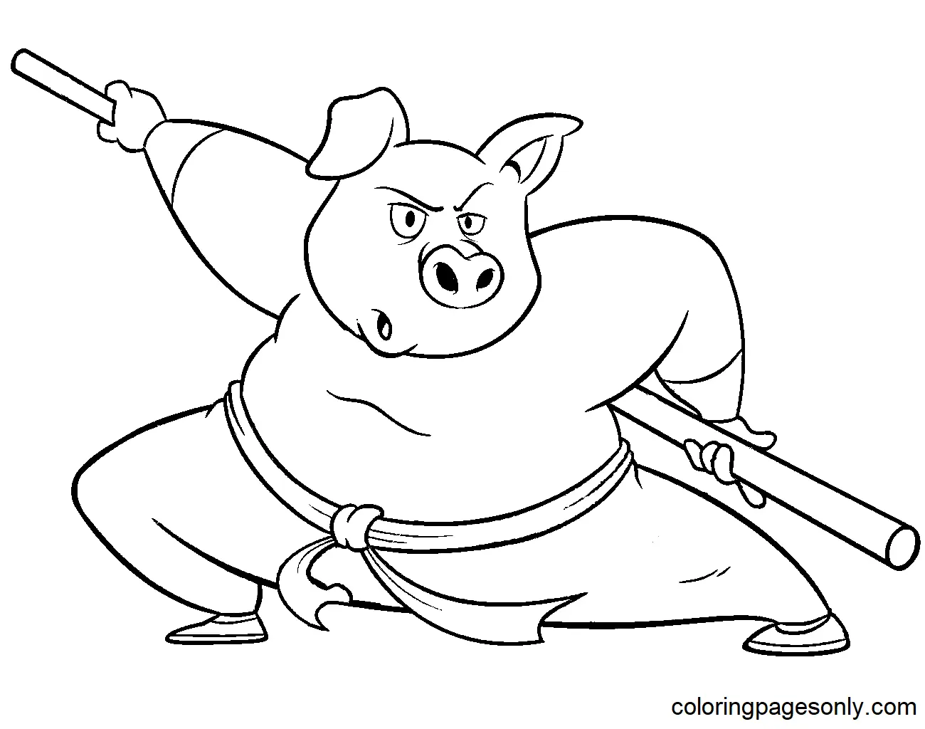Martial Arts Coloring Pages 58