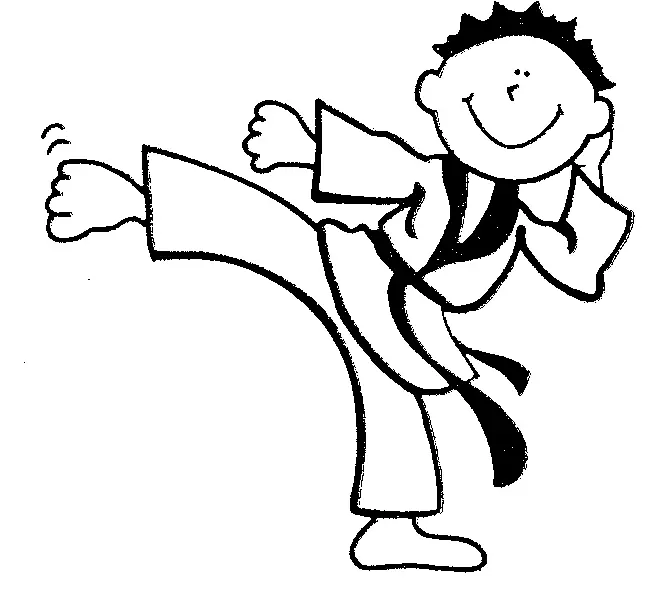 Martial Arts Coloring Pages 59