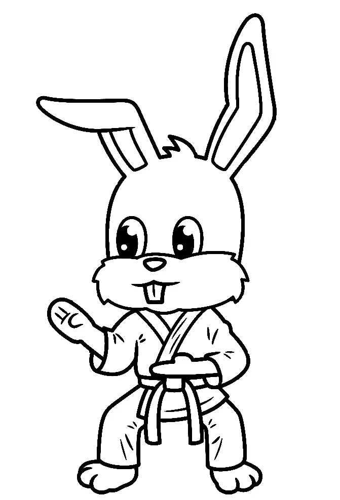 Martial Arts Coloring Pages 6
